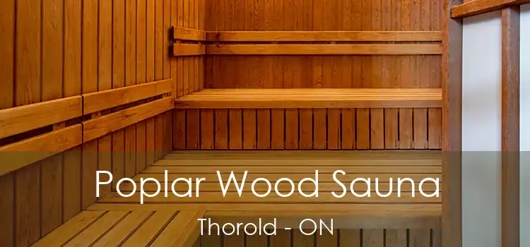 Poplar Wood Sauna Thorold - ON